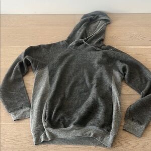 ALO Yoga Gray Pullover Sweatshirt with Hood NEW